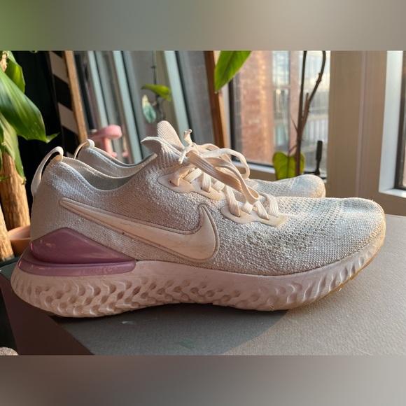 Nike Epic React Flyknit White Pink Foam BQ8927-101 - Picture 8 of 15